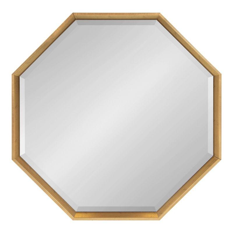 CalderOct 31.5" Gold Geometric Polished Wall Mirror