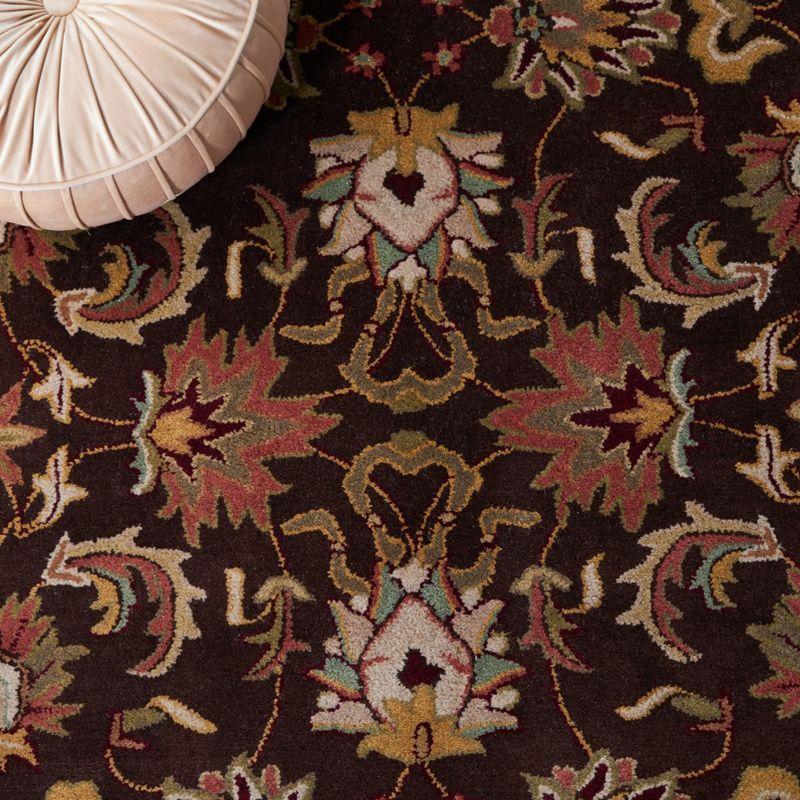 Heritage HG818 Hand Tufted Area Rug - Brown/Beige - 6'x6' - Safavieh.