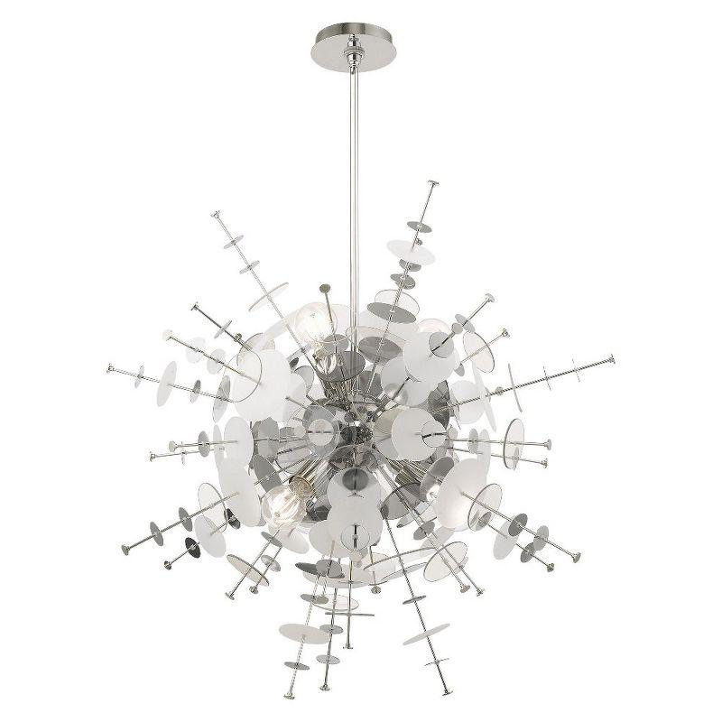 Livex Lighting Circulo 6 - Light Chandelier in  Polished Chrome