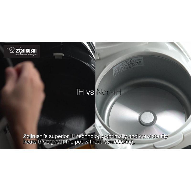 Zojirushi 10 Cup Pressure Induction Heating Rice Cooker & Warmer - NP-NWC18XB: Stainless Steel, 11 Settings, Nonstick