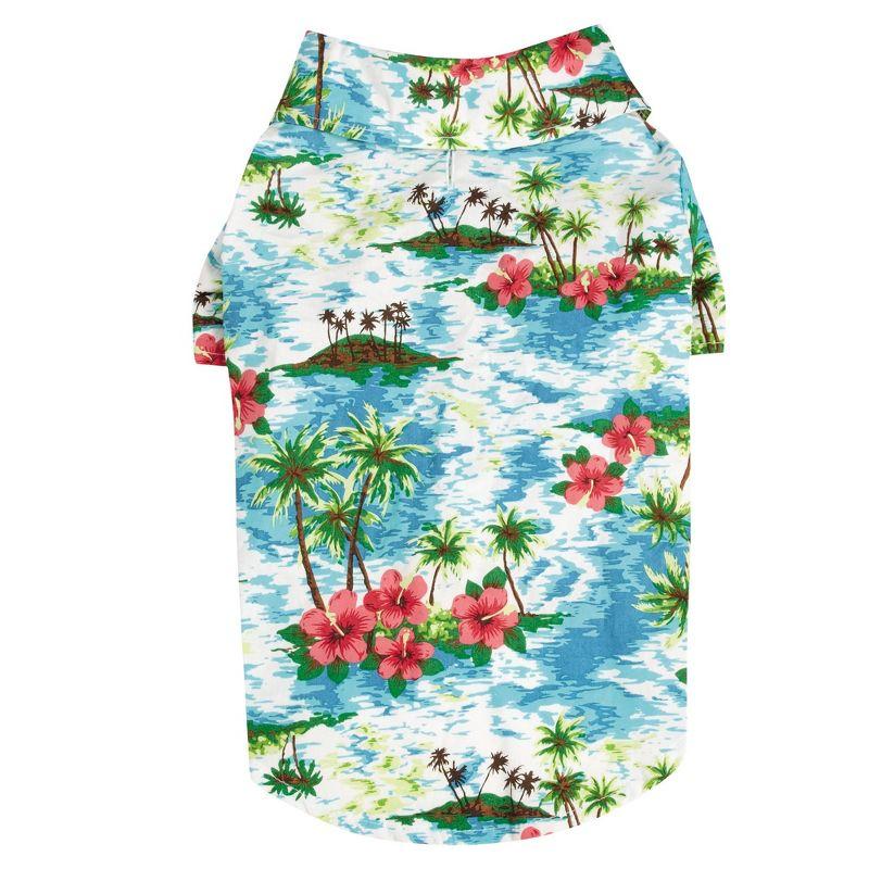 Casual Canine Pet Supplies Camp pet shirts, Blue, Small Medium US