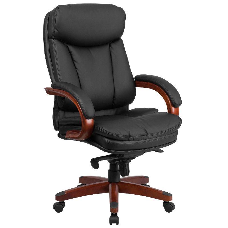 Flash Furniture High Back LeatherSoft Executive Swivel Ergonomic Office Chair with Synchro-Tilt Mechanism
