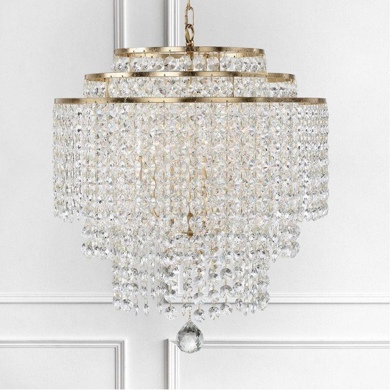 Crystorama Lighting Gabrielle 6 - Light Chandelier in  Antique Gold