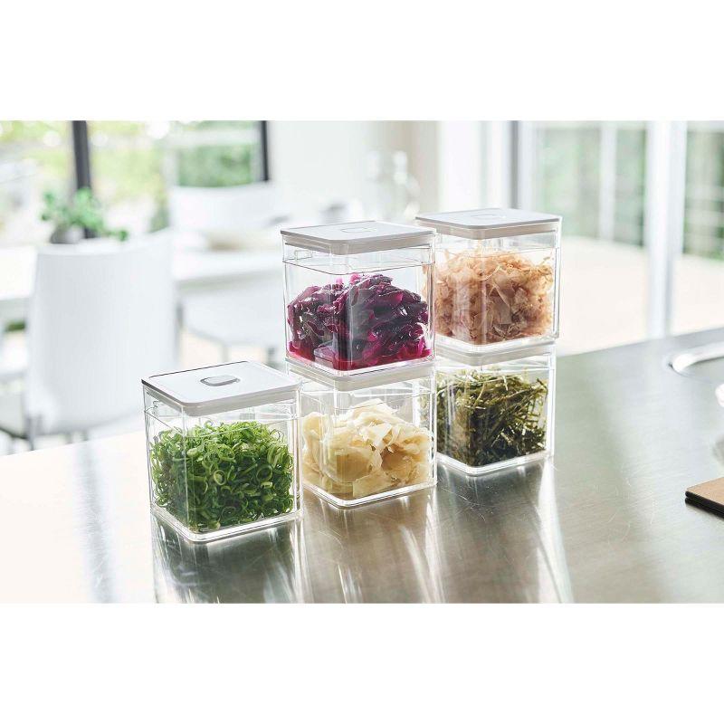 Yamazaki Home Tower Yamazaki Home Airtight Food Storage Container With Lid Square Spice Or Vegetable Holder