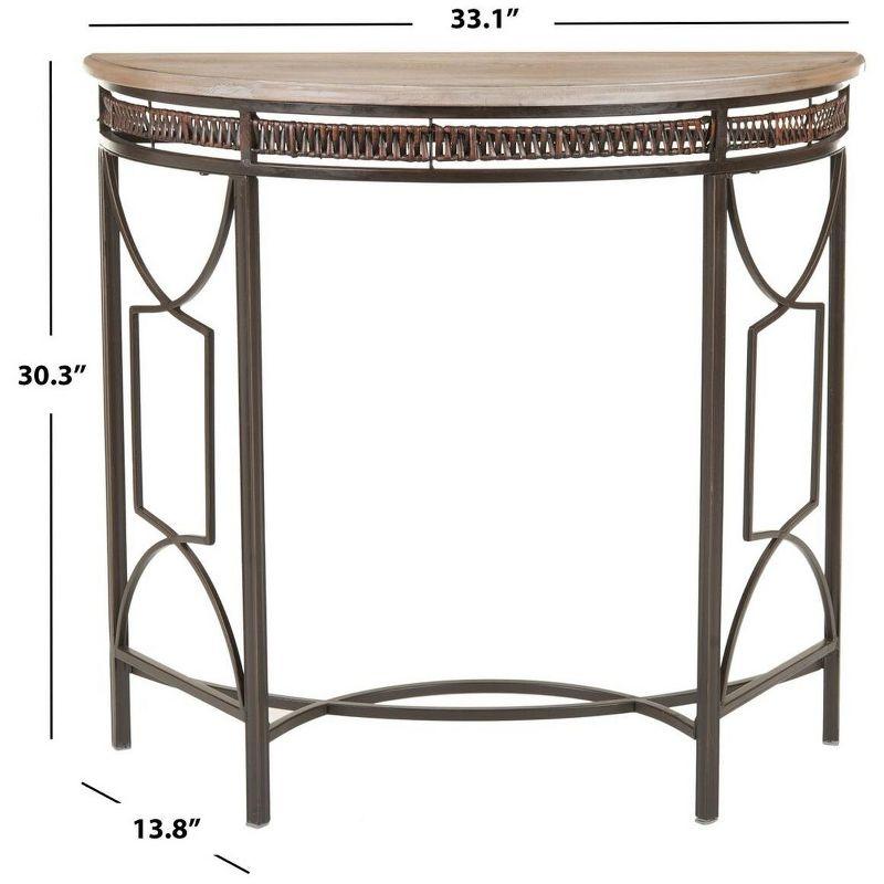 Rosalie Console Table - Copper/Red Maple - Safavieh