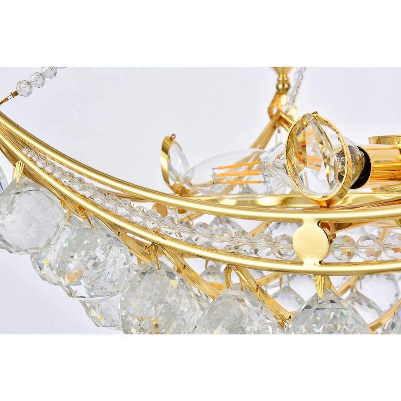 Elegant Lighting Corona 8 light Gold Chandelier Clear Royal Cut Crystal