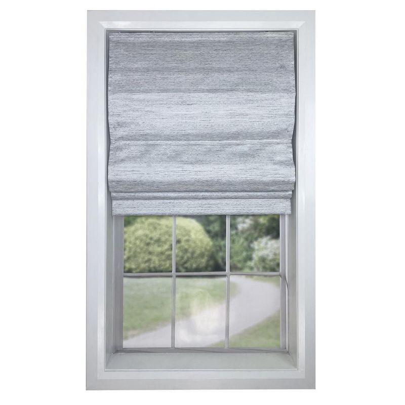 Stone Gray Cordless Blackout Roman Shades 27" x 63"