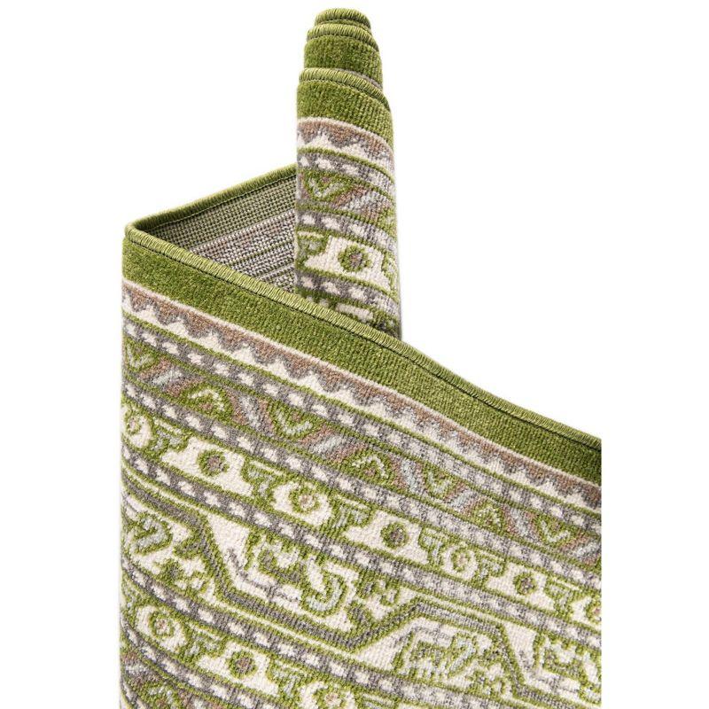 Unique Loom Williamsburg Collection Area Rug - Allover (5' 1" x 8' Rectangle Green/Gray)