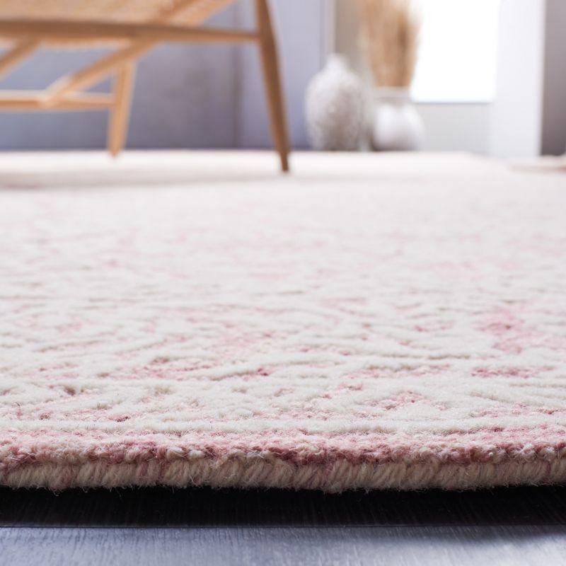 Metro MET864 Hand Tufted Indoor Area Rug - Pink/Ivory - 5'x8' - Safavieh