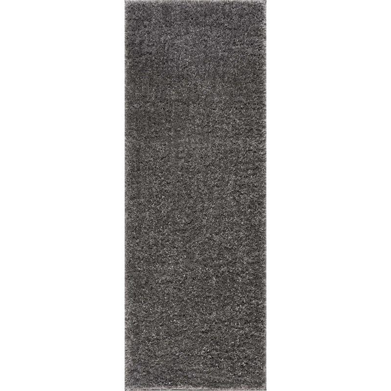 Hauteloom Faina Solid Aqua Shag Rug Washable