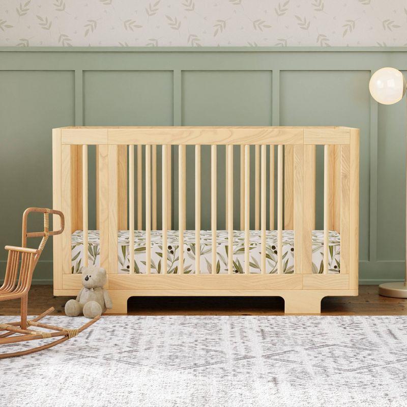 Babyletto Yuzu Natural Wood 8-in-1 Convertible Baby Crib with All Stages Conversion Kit