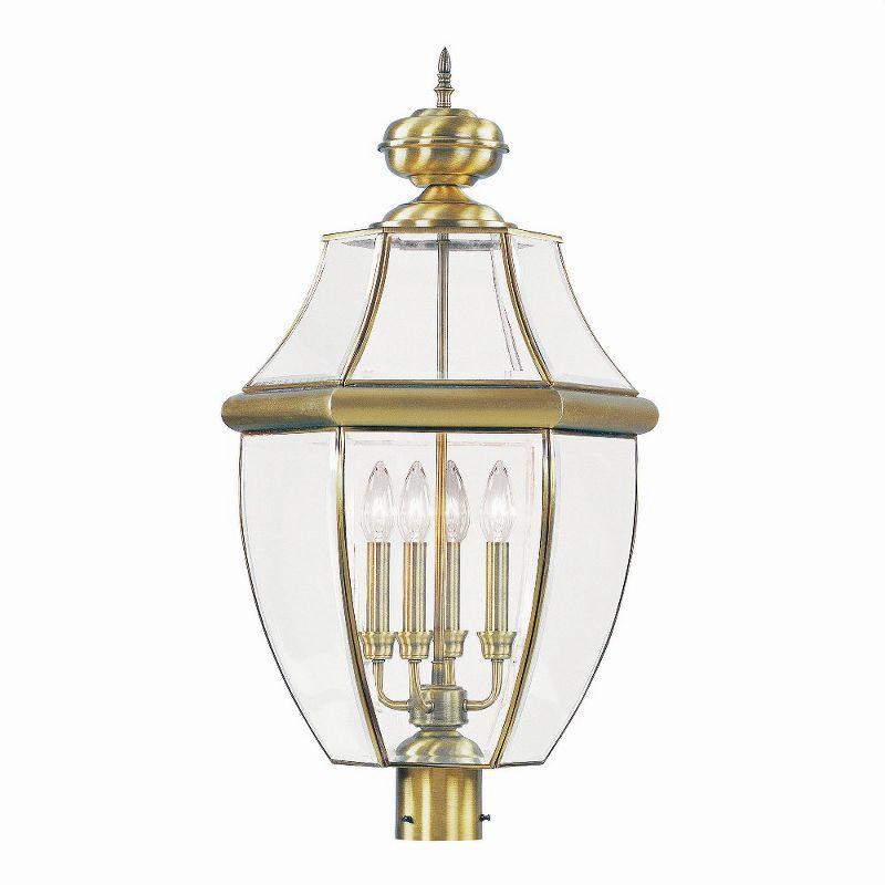 Livex Lighting Monterey 4 - Light Lantern in  Antique Brass