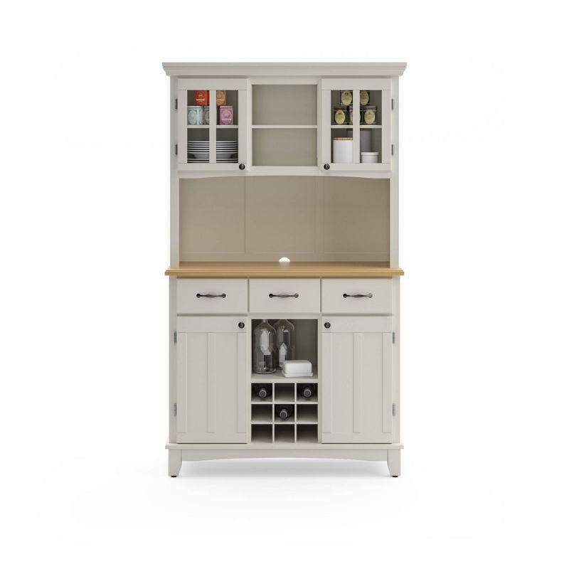 Sideboard buffet Servers Wood Top and Hutch - Home Styles