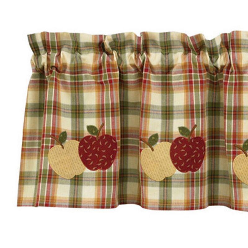 Park Designs Apple Lined Valance - 60''L - Red