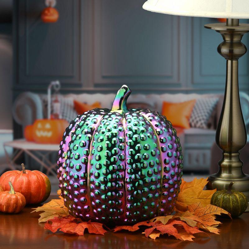 10" Iridescent Pumpkin Décor - National Tree Company