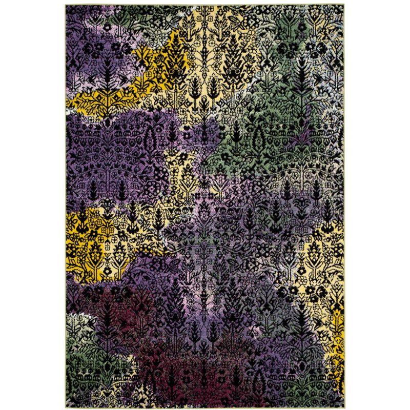 Watercolor WTC673 Power Loomed Indoor Area Rug - Light Yellow/Green - 5'3"x7'6" - Safavieh