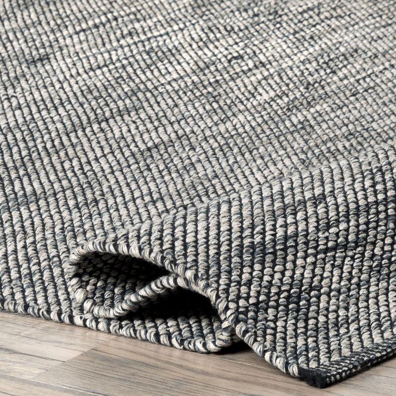 Nuloom Alessi Hand Woven Cotton Indoor Area Rug, 9' 6" x 13' 6", Gray