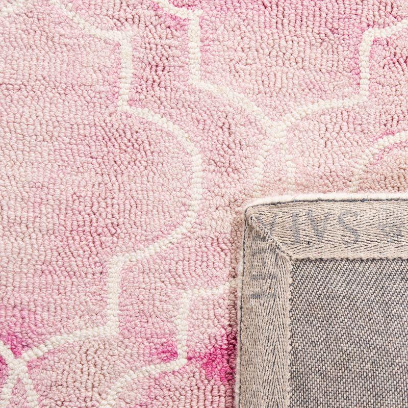Dip Dye DDY676 Hand Tufted Indoor Area Rug - Rose/Ivory - 5'x8' - Safavieh