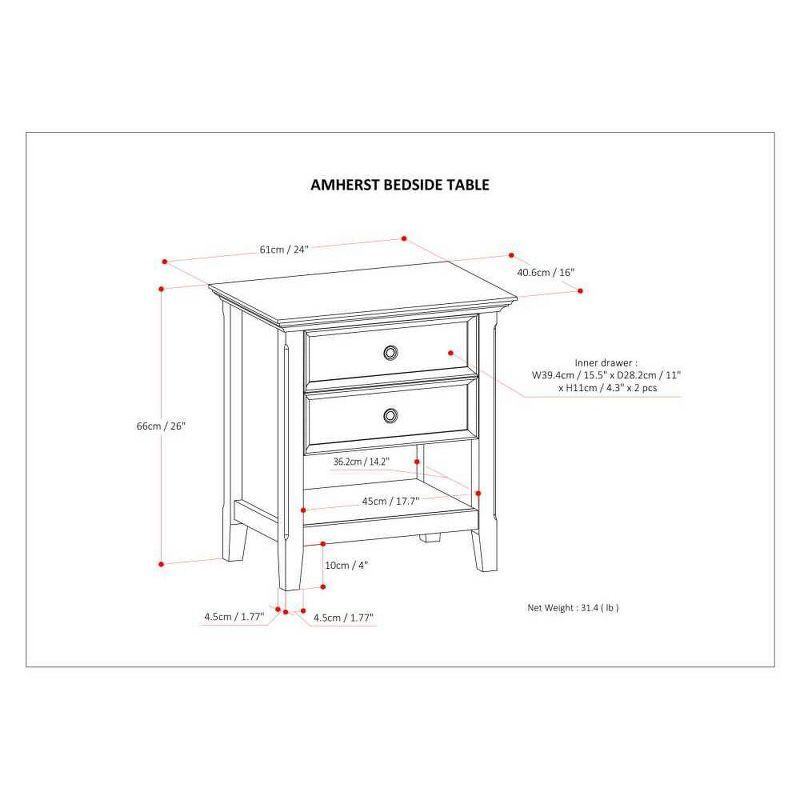 Amherst Solid Wood Nightstand