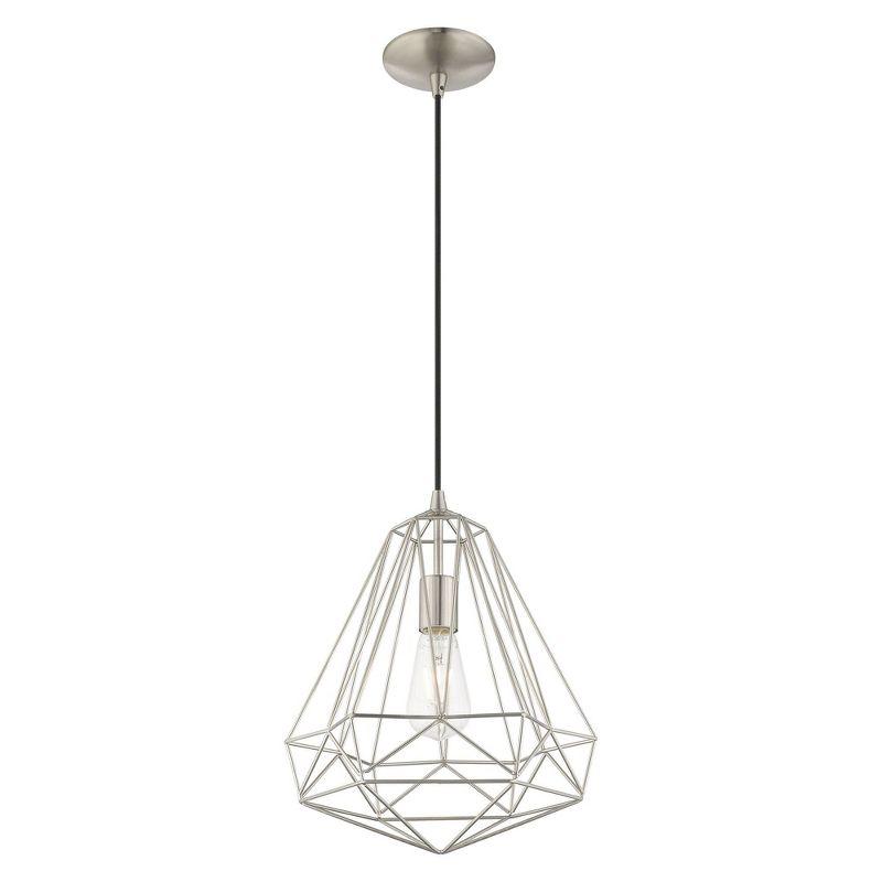 Livex Lighting Knox 1 - Light Pendant in  Brushed Nickel