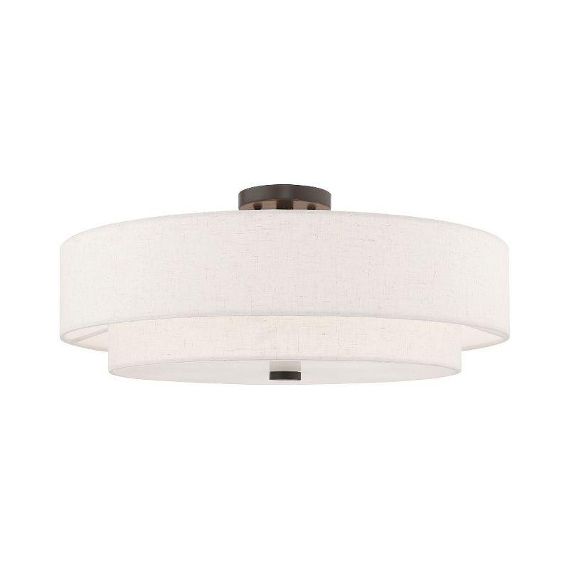 Livex Lighting Meridian 5 - Light Semi-Flush Mount in  English Bronze