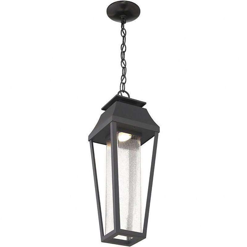 Brookline LED Outdoor Dark Sky Hanging Lantern in Matte Black