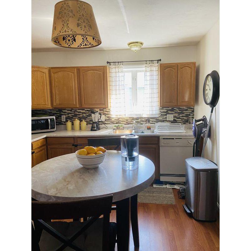 Striped Tailored Kitchen Curtain