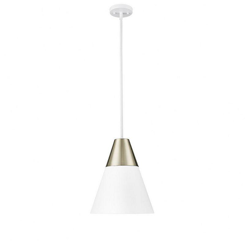 Millennium Lighting Annos 1 - Light Pendant in  Matte White/Modern Gold