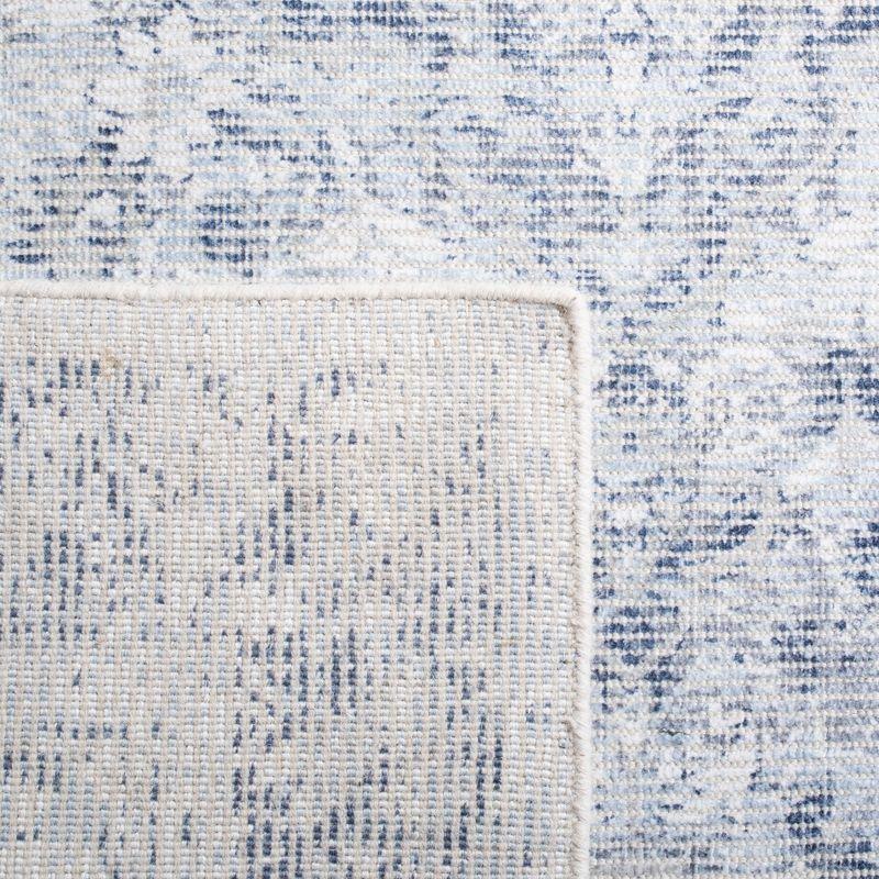 Restoration Vintage RVT704 Hand Loomed Indoor Area Rug - 5'x8' - Ivory/Blue - Safavieh