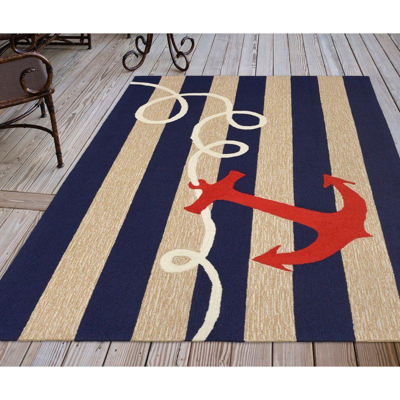 Anchor Hand Tufted Indoor Outdoor Rug