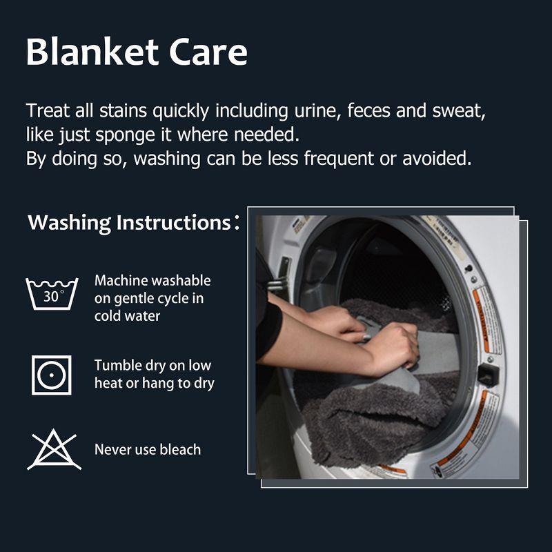 Kritter Planet Waterproof Blanket for Dogs, 80x60 Inches, Light Gray