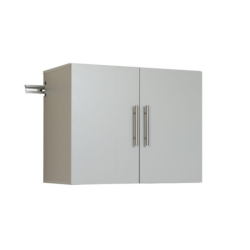 Light Gray Wall-Mounted Storage Cabinet with Nickel Handles