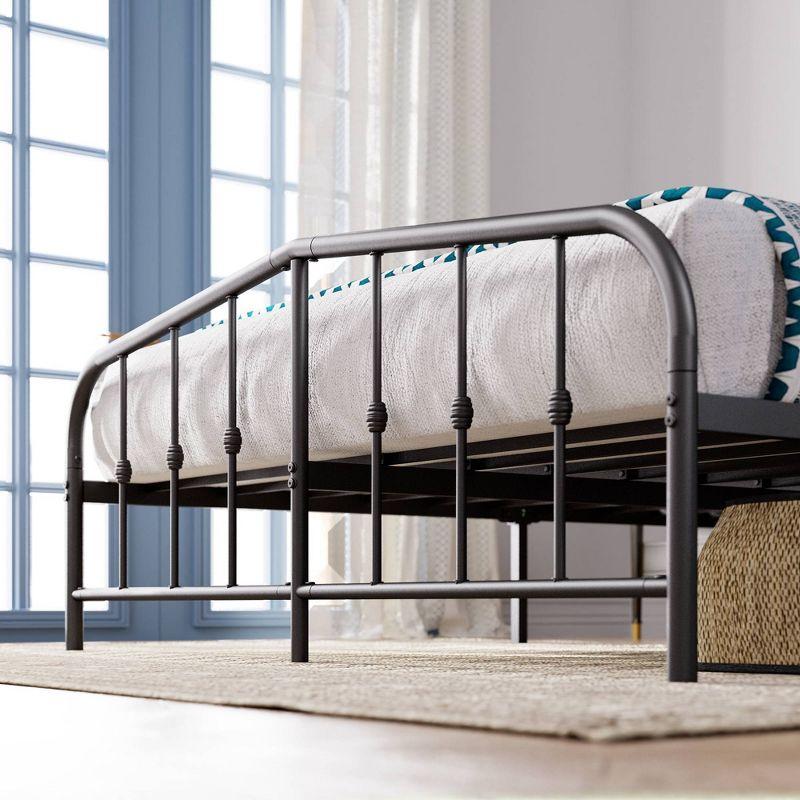 Twin Heidi Metal Platform Bed Frame Black - Zinus: Steel Construction, No Box Spring Needed, 11" Clearance