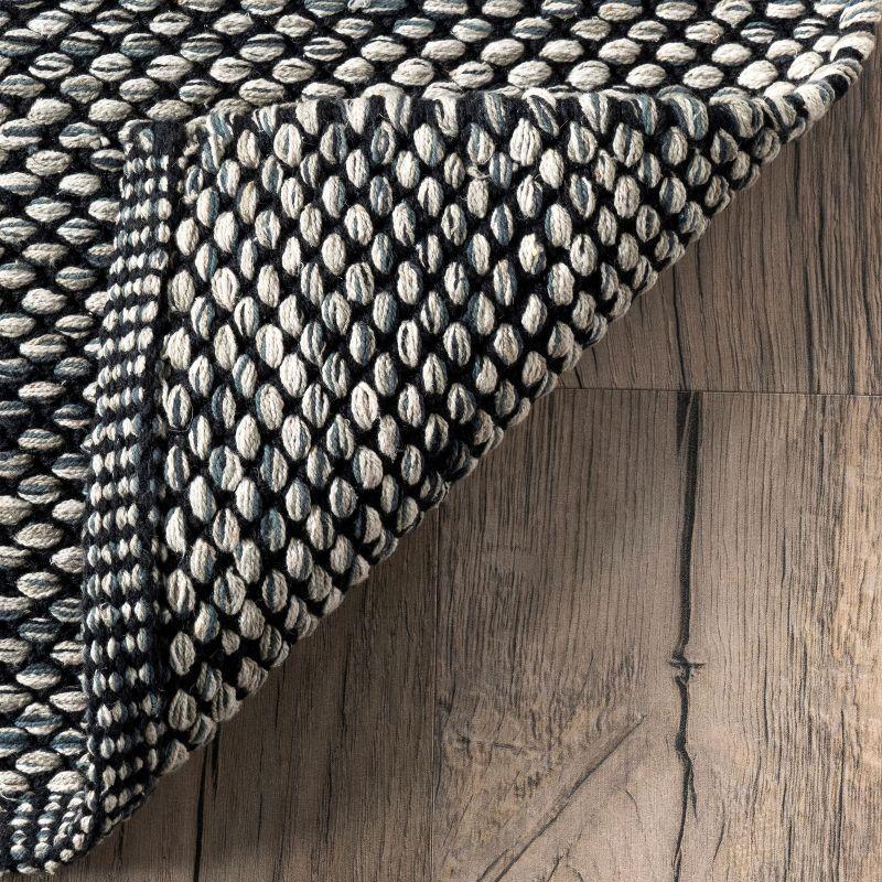Nuloom Alessi Hand Woven Cotton Indoor Area Rug, 9' 6" x 13' 6", Gray