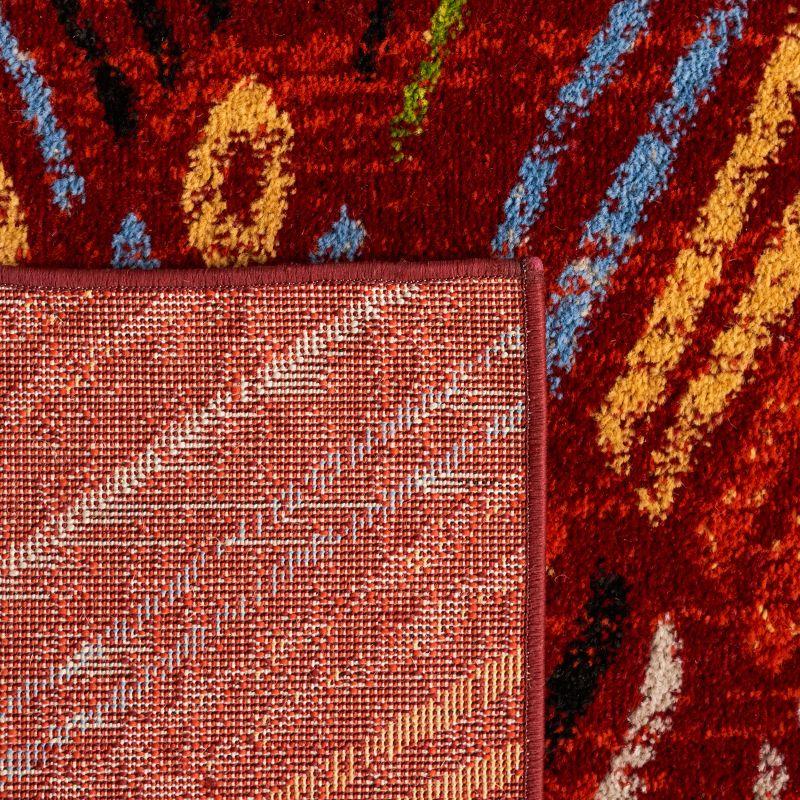 Amsterdam AMS110 Power Loomed Indoor Area Rug - Red/Terracotta - 6'7"x9'2" - Safavieh