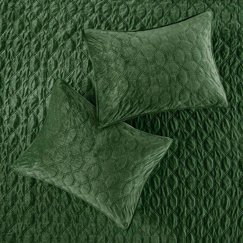 Madison Park Harper 3 Piece Velvet Quilt Set