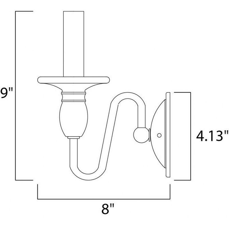 Maxim Lighting Towne 1 - Light Wall Light in  Oil Rubbed Bronze