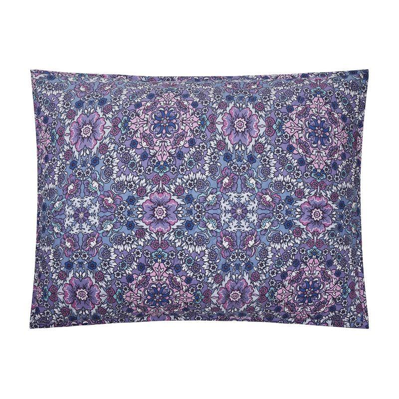Modern Heirloom Lavender Florals 100% Cotton Purple Quilt Set