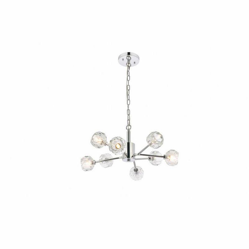 Elegant Lighting Graham 8 - Light Pendant in  Chrome