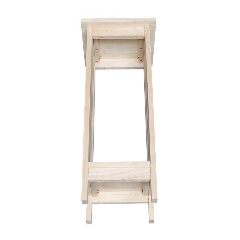 Mission Plant Stand Unfinished 30" - International Concepts: Hardwood Square Freestanding Indoor Holder