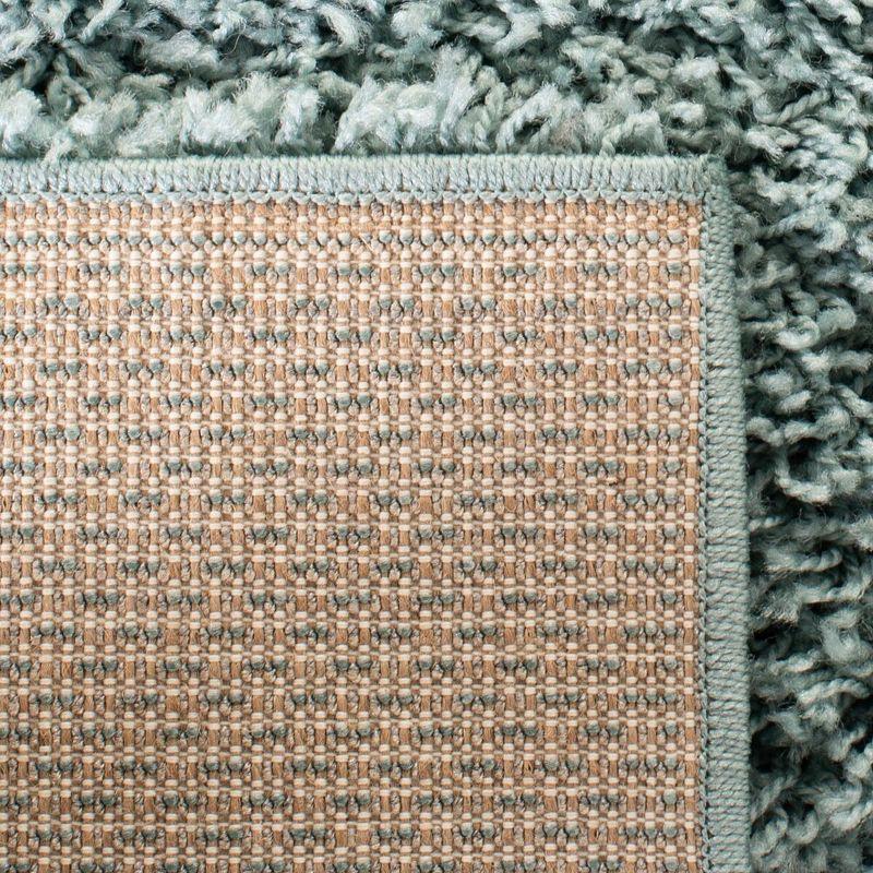 Athens Shag SGA119 Power Loomed Indoor Area Rug - Seafoam - 6'7"x6'7" - Safavieh