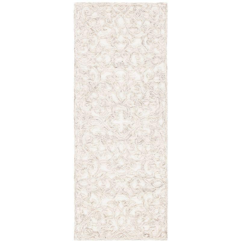 Trace TRC103 Hand Tufted Accent Rug - Camel/Ivory - 2'3"x4' - Safavieh.