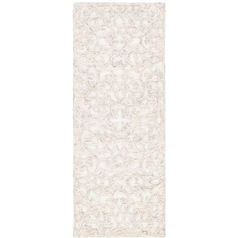 Trace TRC103 Hand Tufted Accent Rug - Camel/Ivory - 2'3"x4' - Safavieh.