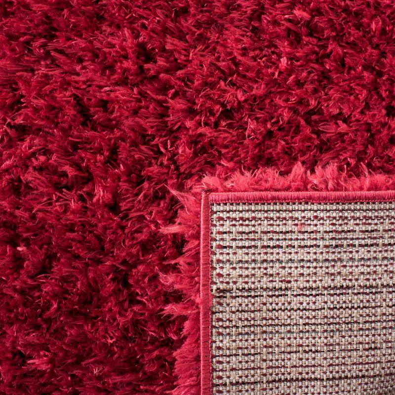 Madrid Shag 200 MDG256 Power Loomed Indoor Area Rug - Red - 4'x6' - Safavieh