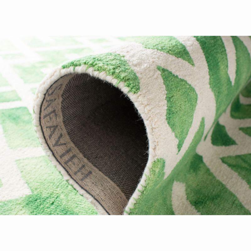 Dip Dye DDY677 Hand Tufted Indoor Accent Rug - Green/Ivory - 3'x5' - Safavieh
