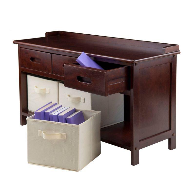 Winsome Fabric Storage Bench
