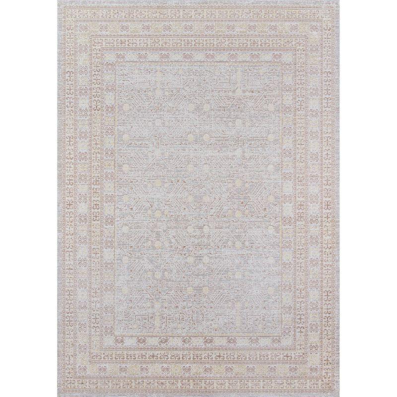 4'x6' Isabella Brooke Area Rug Gray - Momeni