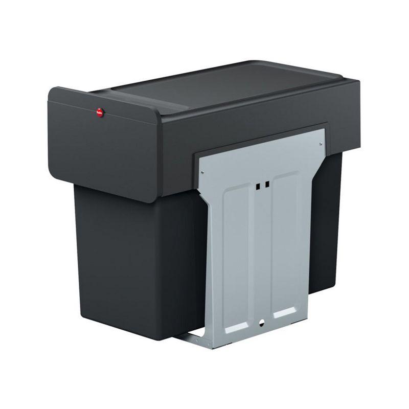 Hailo USA Inc. Plastic Manual Lift Multi-Compartments Trash & Recycling Bin