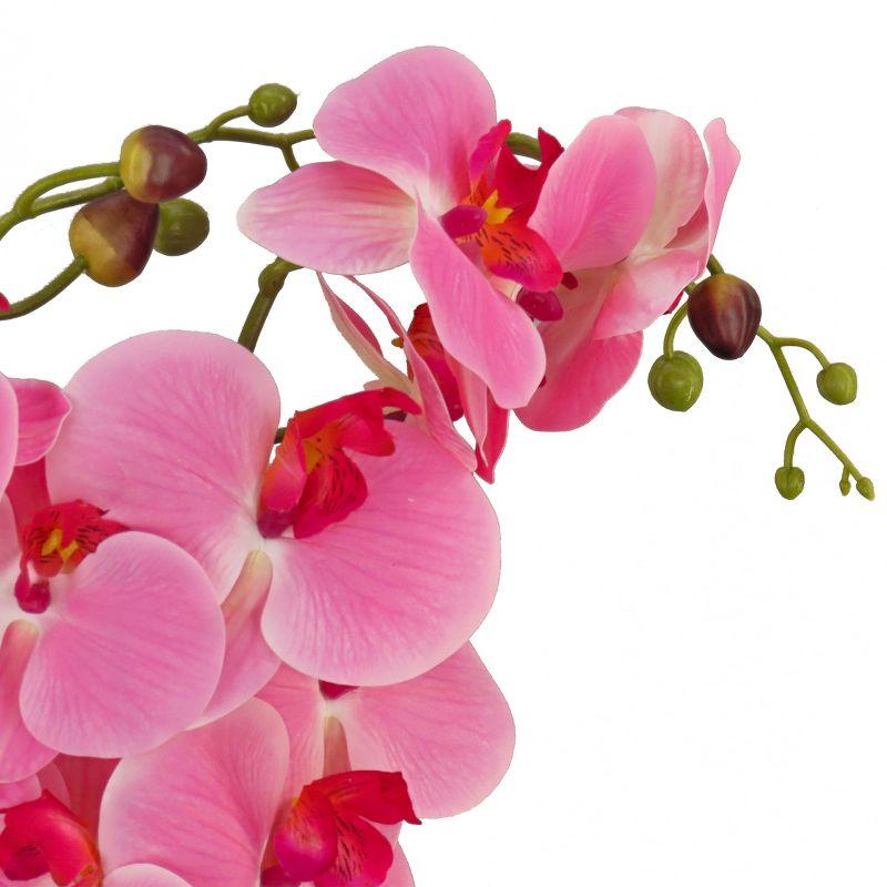 21" Artificial Pink Orchid in Wood Box - National Tree Company