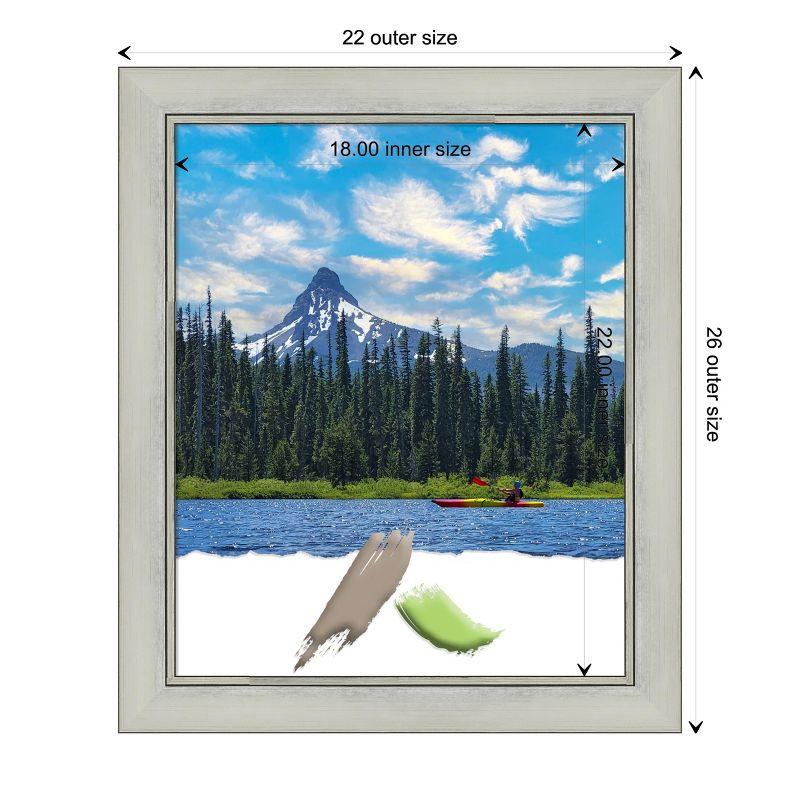 Flair Silver Patina Antiqued Polystyrene Wall Picture Frame